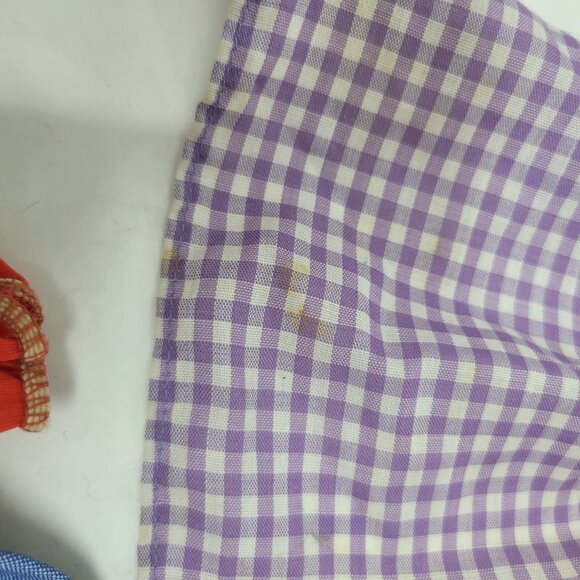 Vintage Lot Of Barbie Doll Mixed Doll Clothes Bags Dress Top Shorts Skirt70-80s - Picture 8 of 11